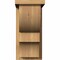 Ekena Millwork Ridgewood Smooth Corbel w/Backplate, Western Red Cedar, 7 1/2"W x 12"D x 16"H COR08X12X16RID01SWR - alternate 2